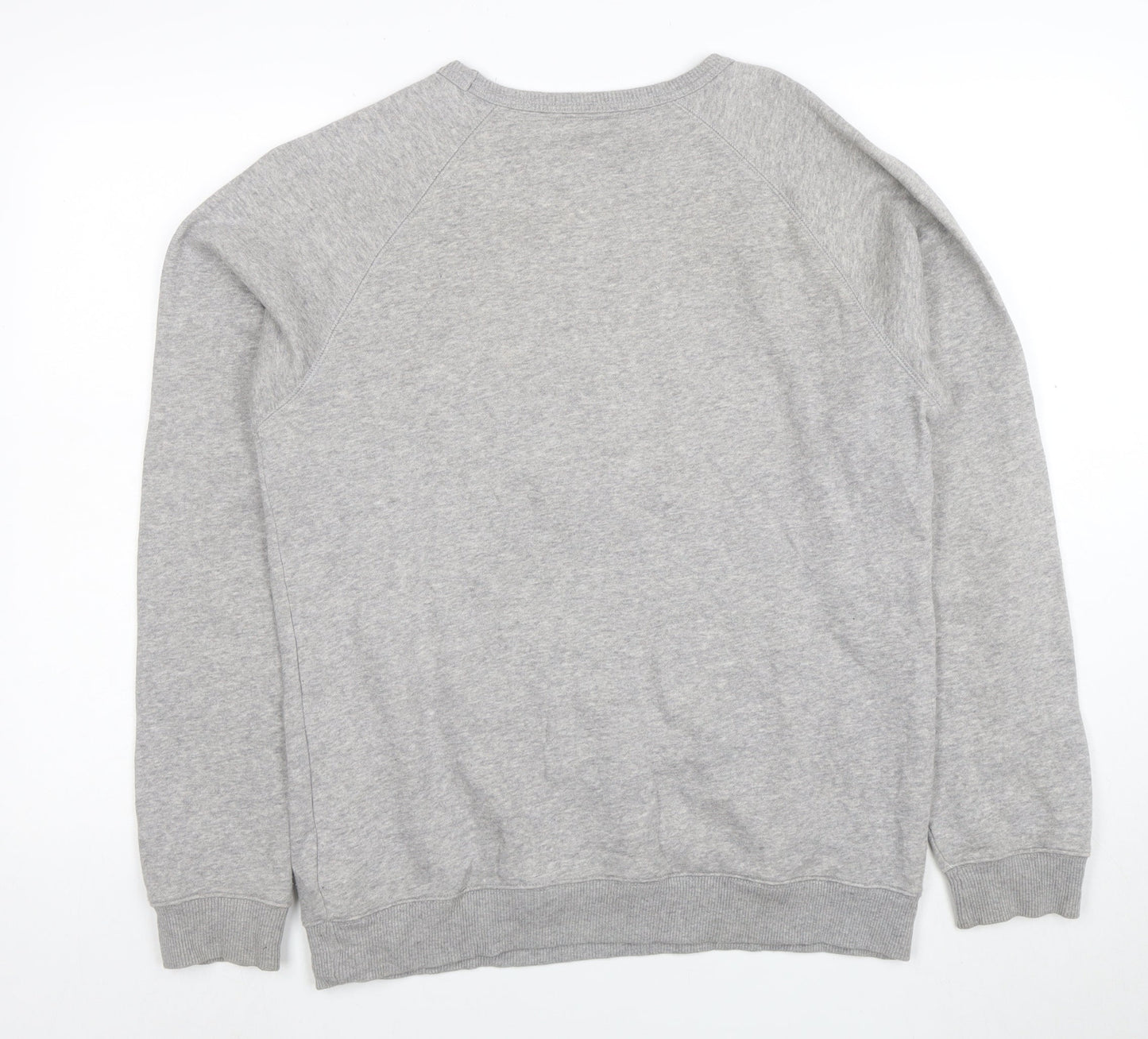 adidas Men's Grey Small Pullover Crew Neck Sweatshirt