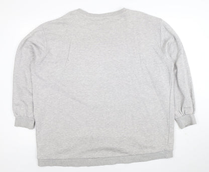 NBA Los Angeles Lakers Grey Sweatshirt Women XL Relaxed Fit