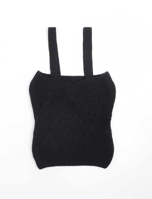 Savida Women’s Black Knit Camisole Tank Top Size 10
