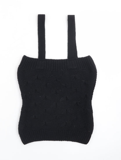 Savida Women’s Black Knit Camisole Tank Top Size 10