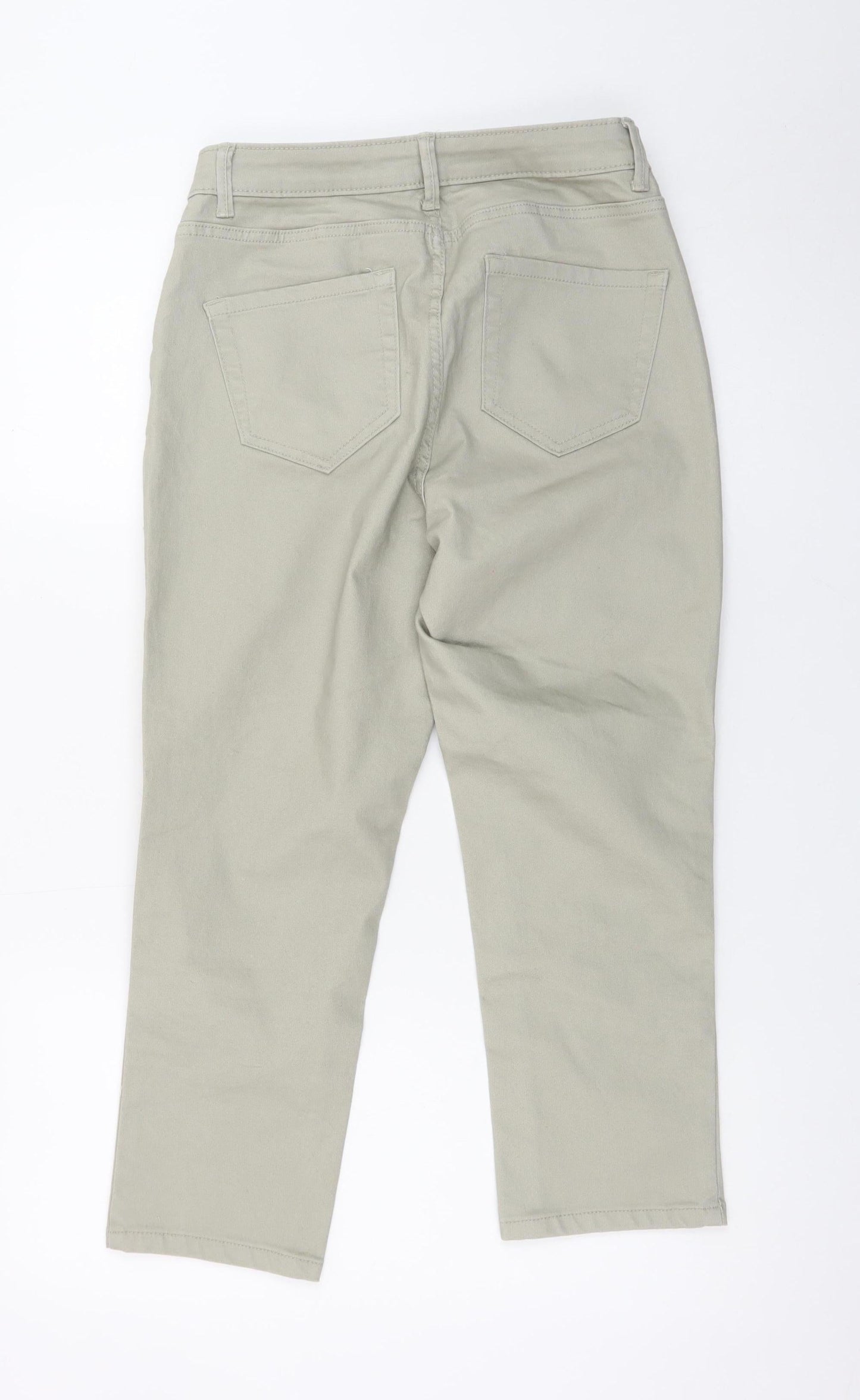 Dunnes Stores Womens Beige Cropped Jeans Size 10 Regular Fit