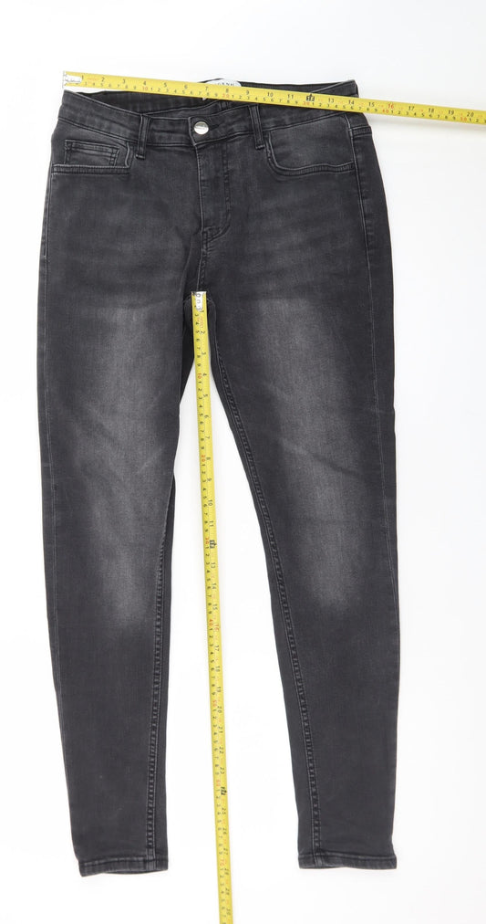 Legend London Women Black Skinny Denim Jeans Size 32 Slim Fit