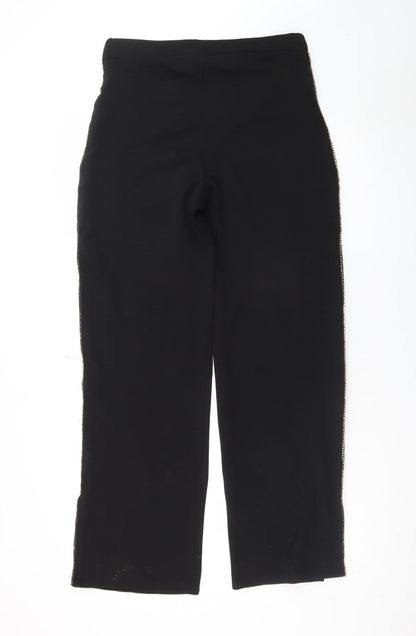 Quiz Women’s Black Size 14 High Rise Slim Fit Zip Trousers