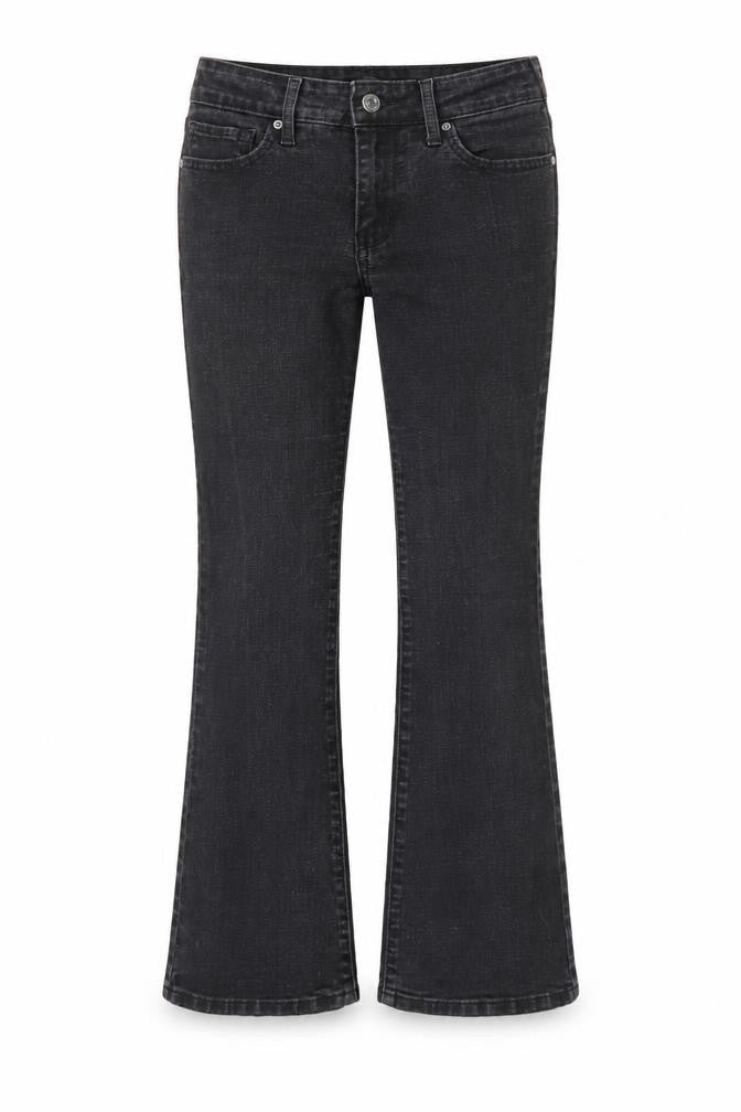 Levi's Womens Black 715 Bootcut Jeans Size 26 Slim Fit Denim