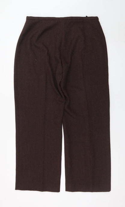 Dunnes Stores Women Brown Size 16 Straight Leg Trousers