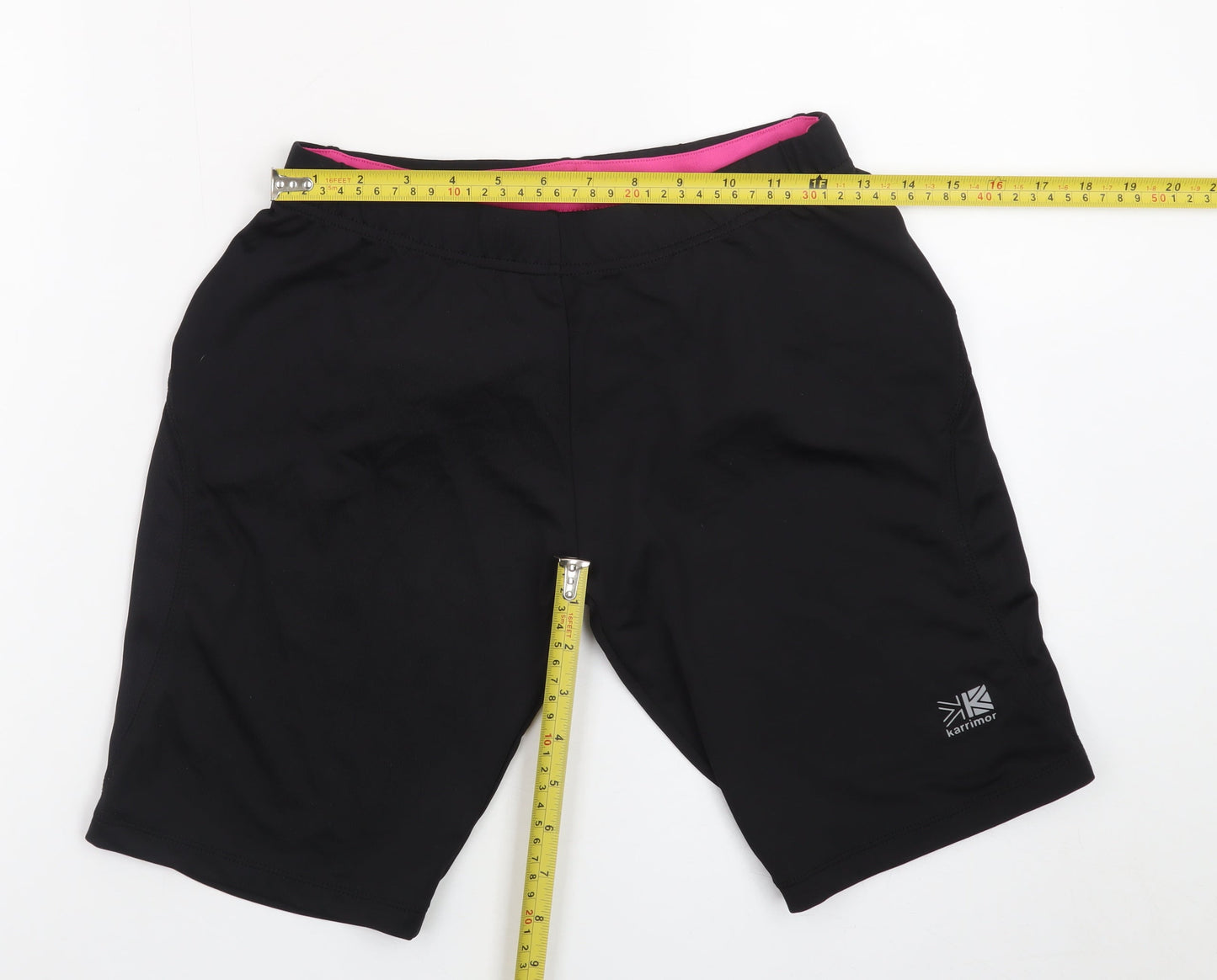 Karrimor Womens Black Size 12 Biker Running Shorts