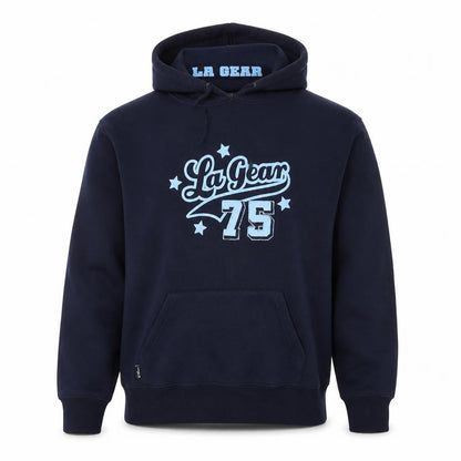 LA Gear Men's Blue Pullover Hoodie XL Graphic Logo Sportswear