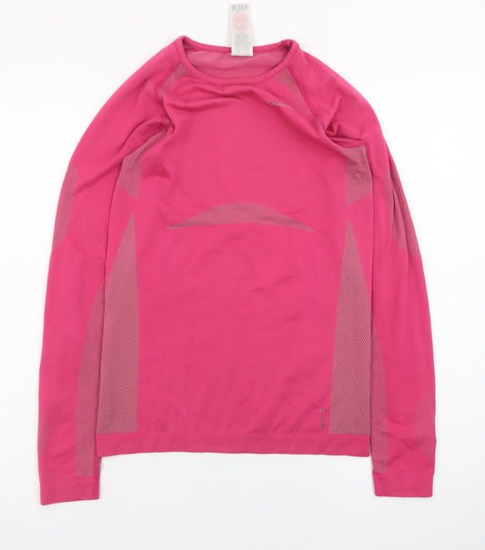 Quechua Women's Pink Long Sleeve Athletic T-Shirt Size 10