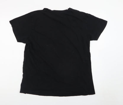 Cedarwood State Men's Black Tiger Graphic Crew Neck T-Shirt Size L