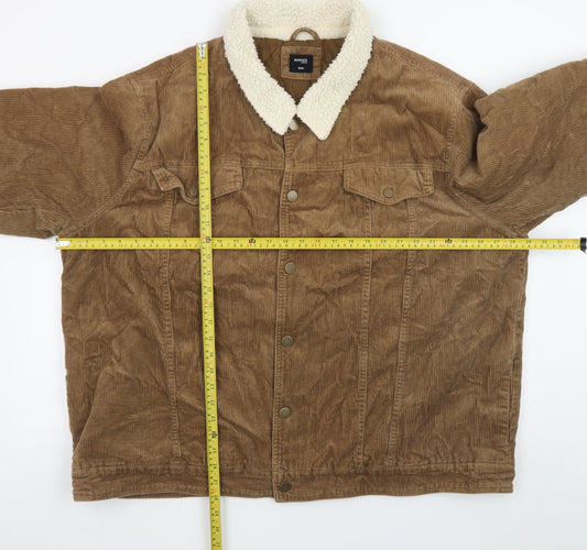 Dunnes Stores Men's Brown Corduroy Lined Jacket 3XL