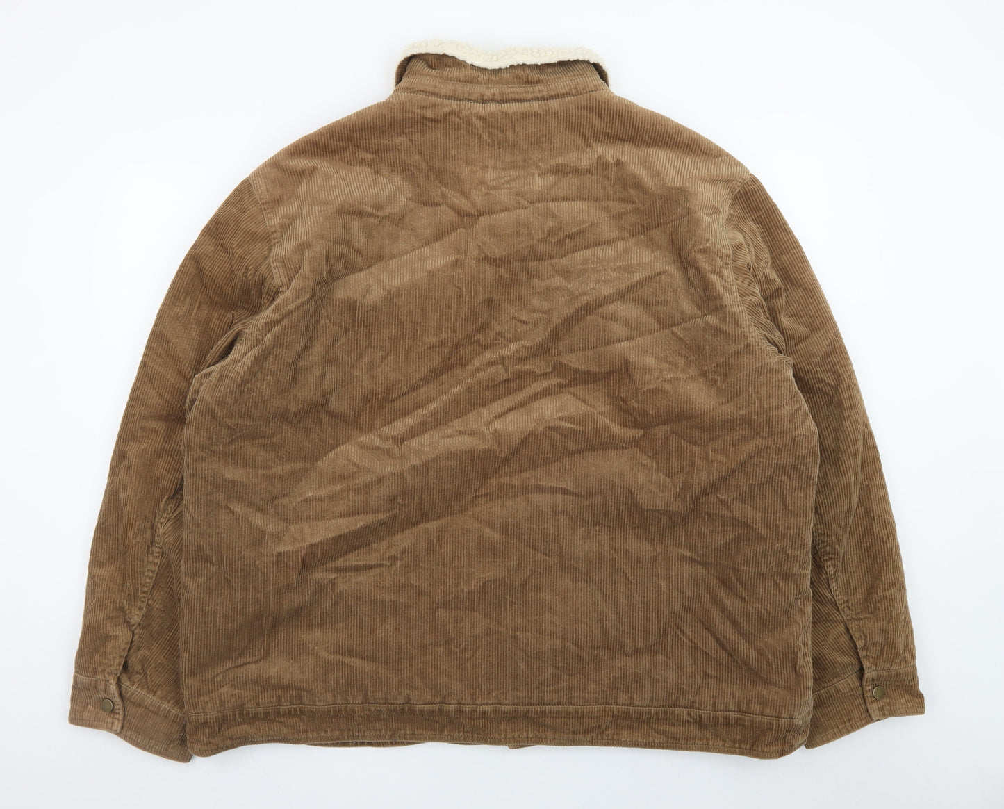 Dunnes Stores Men's Brown Corduroy Lined Jacket 3XL
