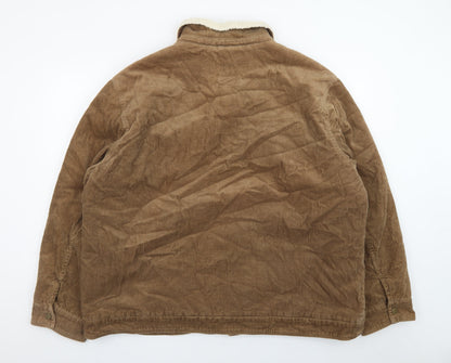 Dunnes Stores Men's Brown Corduroy Lined Jacket 3XL