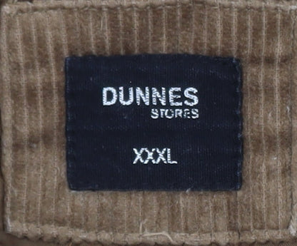 Dunnes Stores Men's Brown Corduroy Lined Jacket 3XL