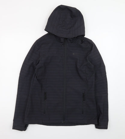 Mountain Warehouse Women's Black Softshell Hooded Jacket UK 10