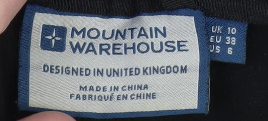 Mountain Warehouse Women's Black Softshell Hooded Jacket UK 10