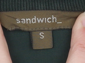 Sandwich Women's Green Mid-Length Cotton Overcoat Size S