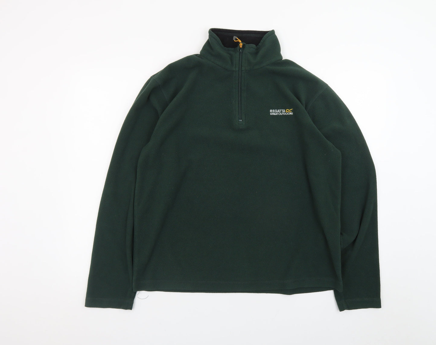 Regatta Men’s Green Fleece 1/4 Zip Pullover Sweatshirt M
