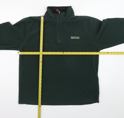 Regatta Men’s Green Fleece 1/4 Zip Pullover Sweatshirt M
