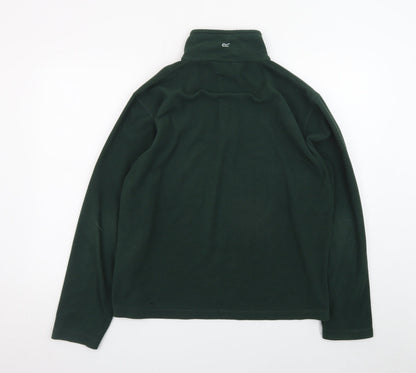 Regatta Men’s Green Fleece 1/4 Zip Pullover Sweatshirt M