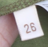 Elvi Womens Green Plus Size 26 Long Sleeve Suede Look Jacket