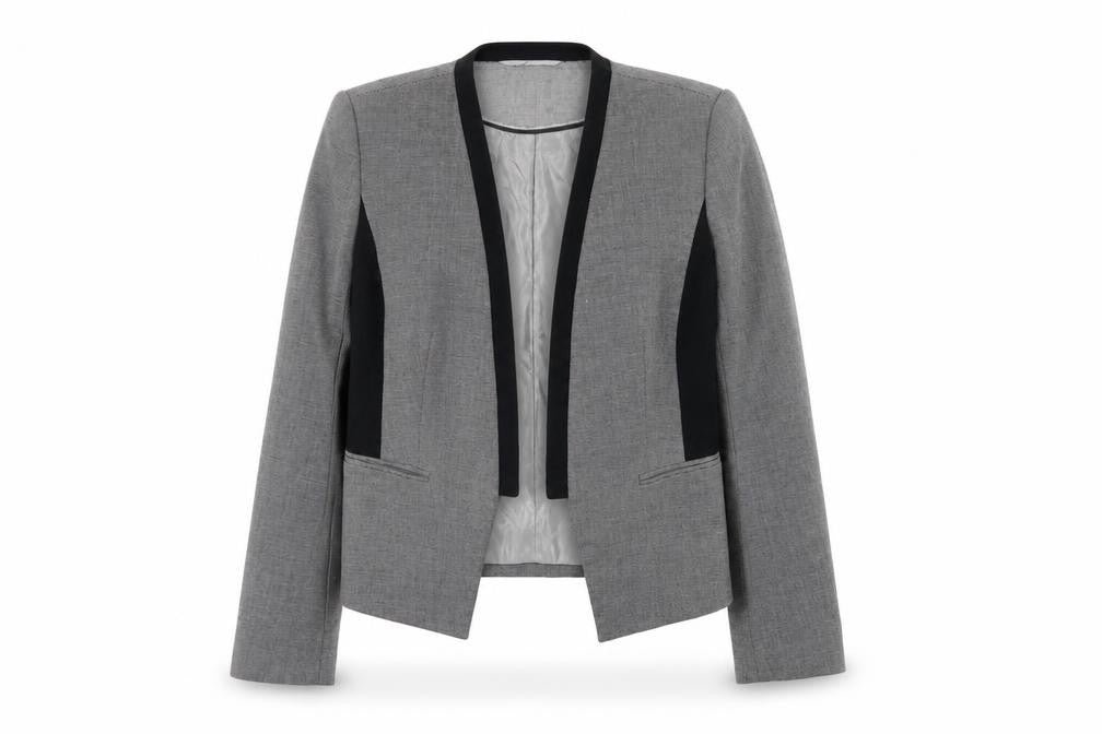Marks & Spencer Women’s Grey Blazer Size 14 Regular Fit Work Jacket