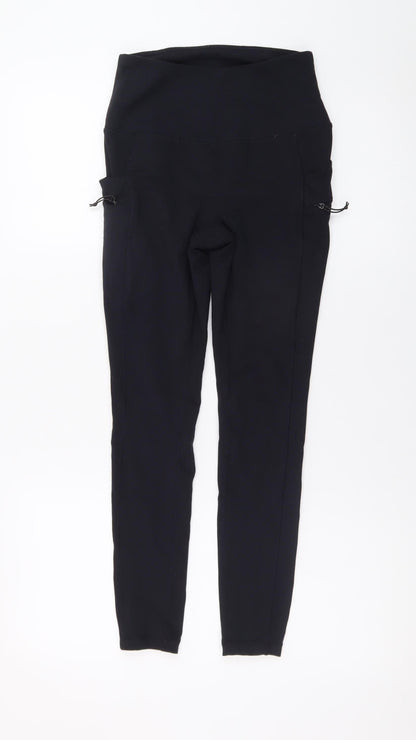 Avalanche Women’s Black XS High Rise Stretch Leggings with Pockets
