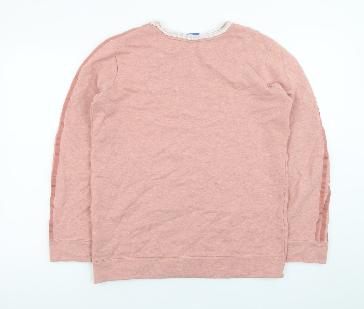 Adidas Womens Pink Crew Neck Long Sleeve Pullover Sweatshirt UK 8