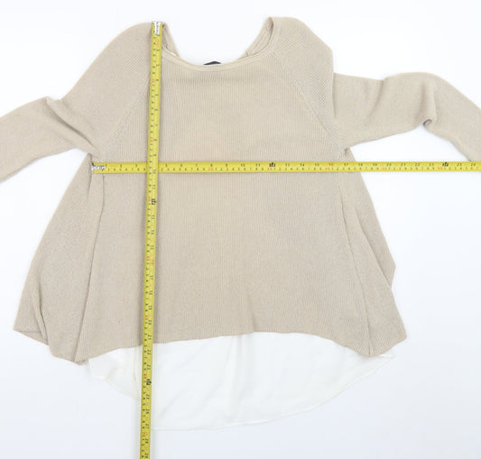 Marks and Spencer Womens Beige Size 12 Pullover Jumper