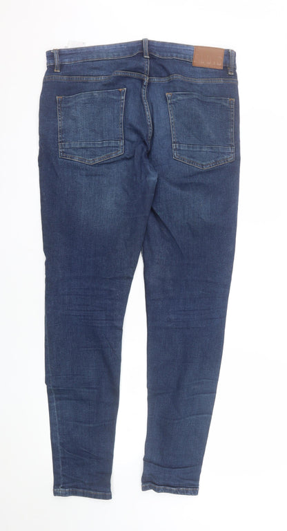 Fluid Men’s Blue Skinny Fit Denim Jeans 34W 32L