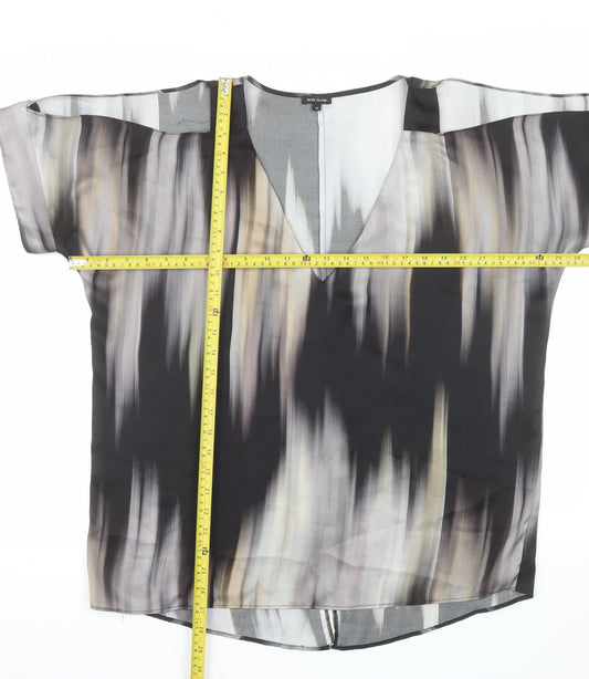 River Island Women’s Multicoloured V-Neck Tunic Blouse Size 16