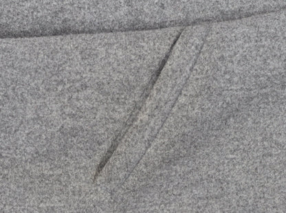 Primark Women's Grey Wool Blend Mid-Length Overcoat Size 8