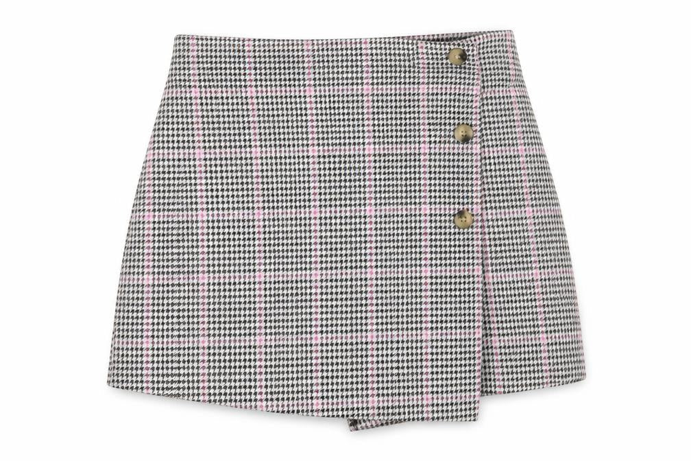 Front view of Dunnes Women's Multicoloured Wrap Shorts, size 8