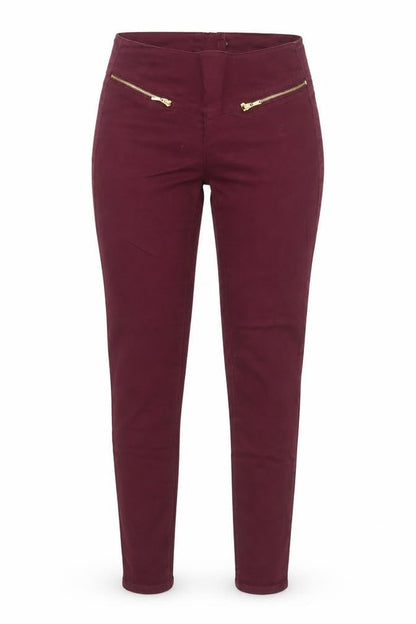 Vero Moda Women's Red Skinny Stretch Jeans XS Slim Fit Mid Rise