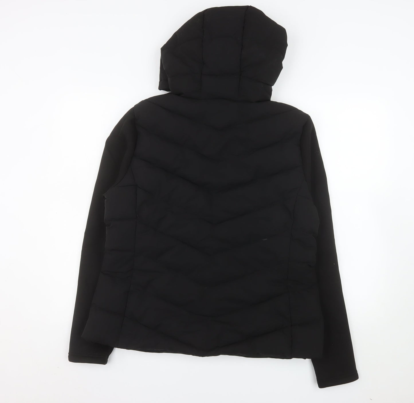 Primark Men's Black L Hooded Puffer Jacket Polyester Lined