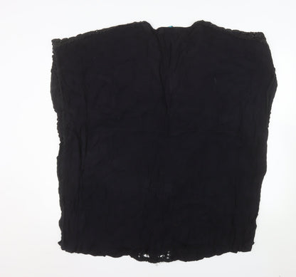 Debenhams The Collection Black Viscose Tunic Top Women’s M