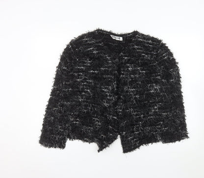 Venezia Exclusive Women's Black Size 18 Textured Cardigan