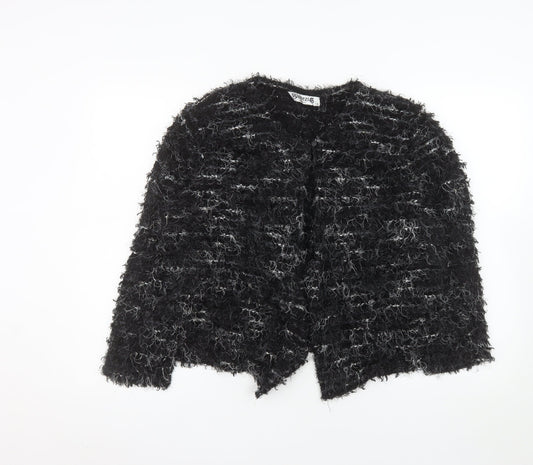 Venezia Exclusive Women's Black Size 18 Textured Cardigan