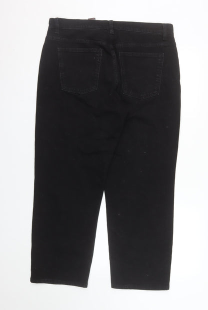 Next Women’s Black Straight Jeans Size 14 Regular Fit Denim