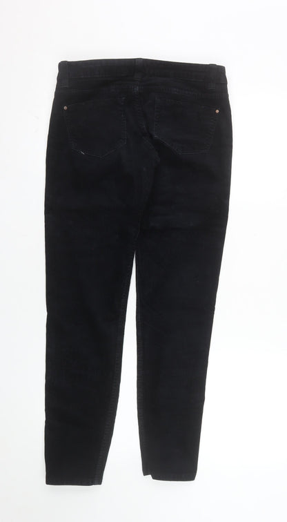 Terranova Women's Black Corduroy Skinny Trousers Size M