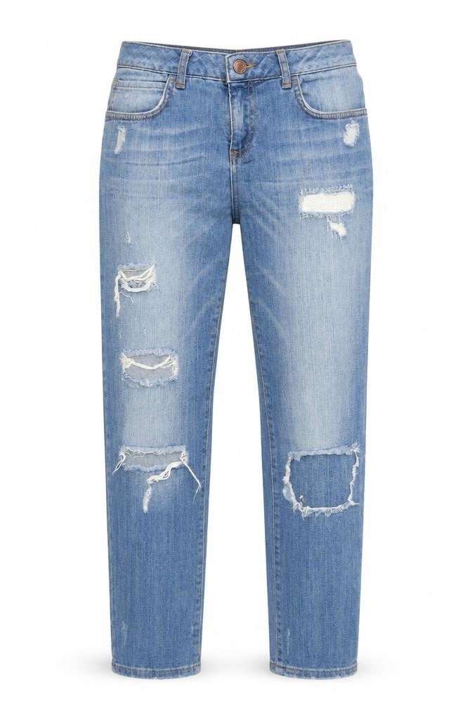 LCW Jeans Men's Blue Distressed Straight Denim 26in