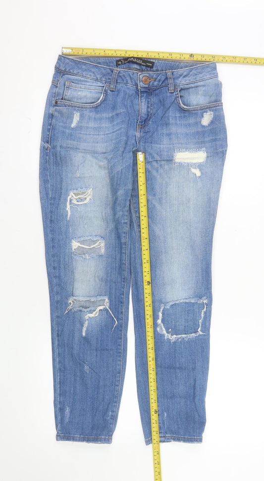 LCW Jeans Men's Blue Distressed Straight Denim 26in