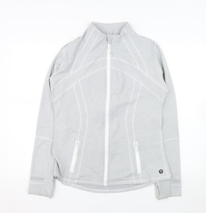 Powercut Women's Grey Full Zip Lightweight Jacket UK 14