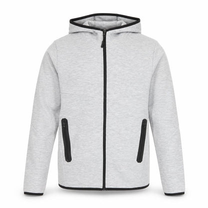 Jack & Jones Men's Grey Hooded Full Zip Jacket Size S