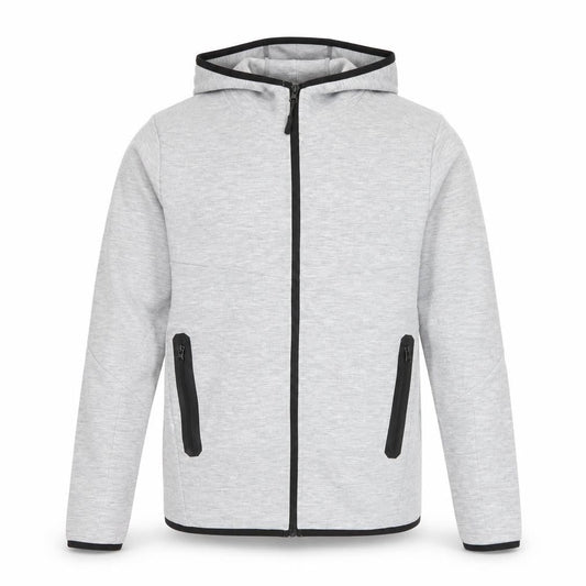 Jack & Jones Men's Grey Hooded Full Zip Jacket Size S