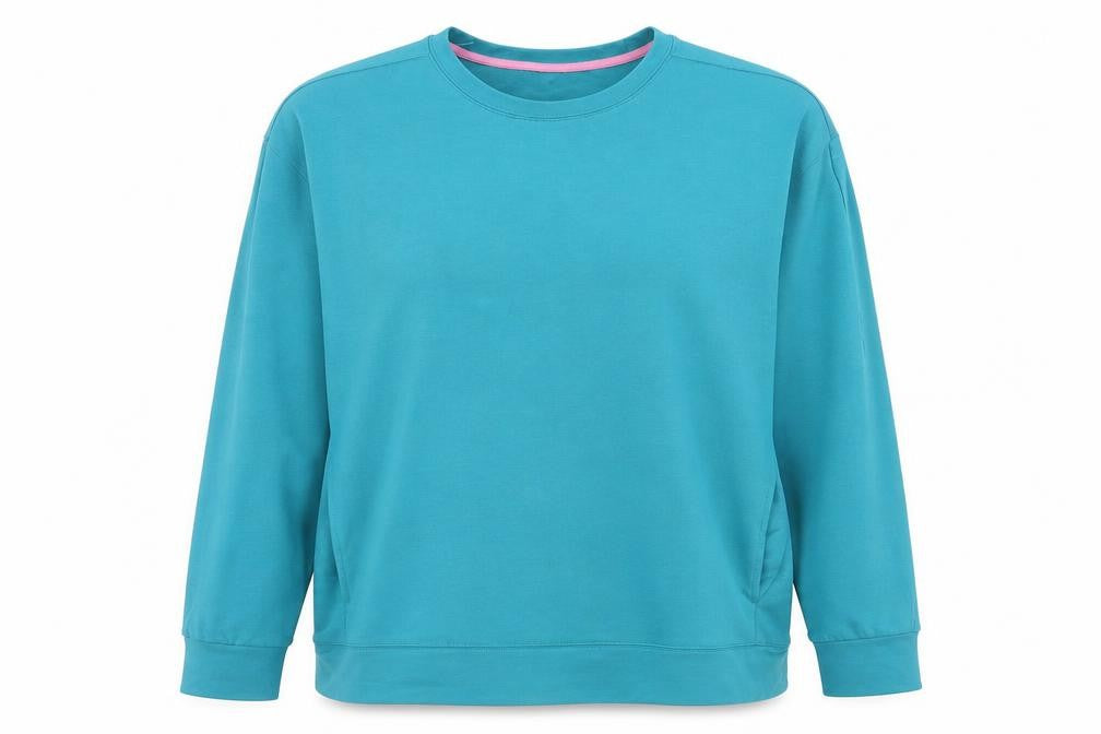 Dunnes Women Teal XXL Pullover Sweatshirt Polyester Blend