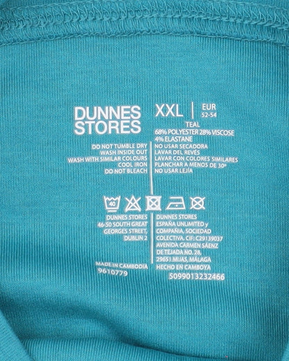 Dunnes Stores Women Teal XXL Pullover Sweatshirt Polyester Blend