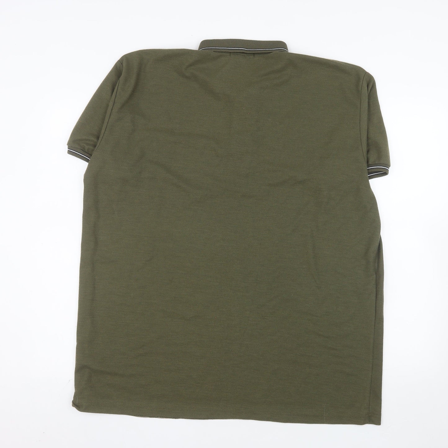 Jinhaolai Men's Green 5XL Polo Shirt Cotton Blend Classic Fit