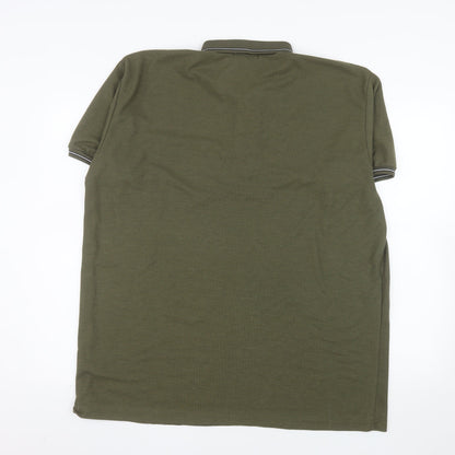 Jinhaolai Men's Green 5XL Polo Shirt Cotton Blend Classic Fit