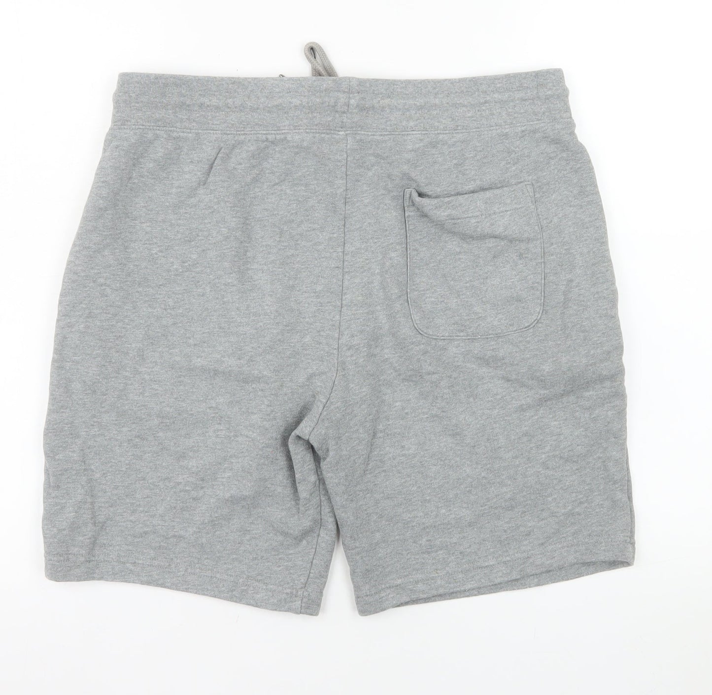 Marks and Spencer Mens Grey Sweat Shorts L Regular Fit Elastic Waist
