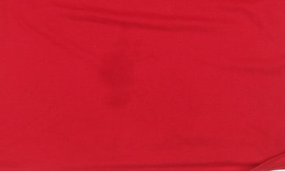 Jinhaolai Men’s Red 4XL Cotton Blend Golf Polo Shirt